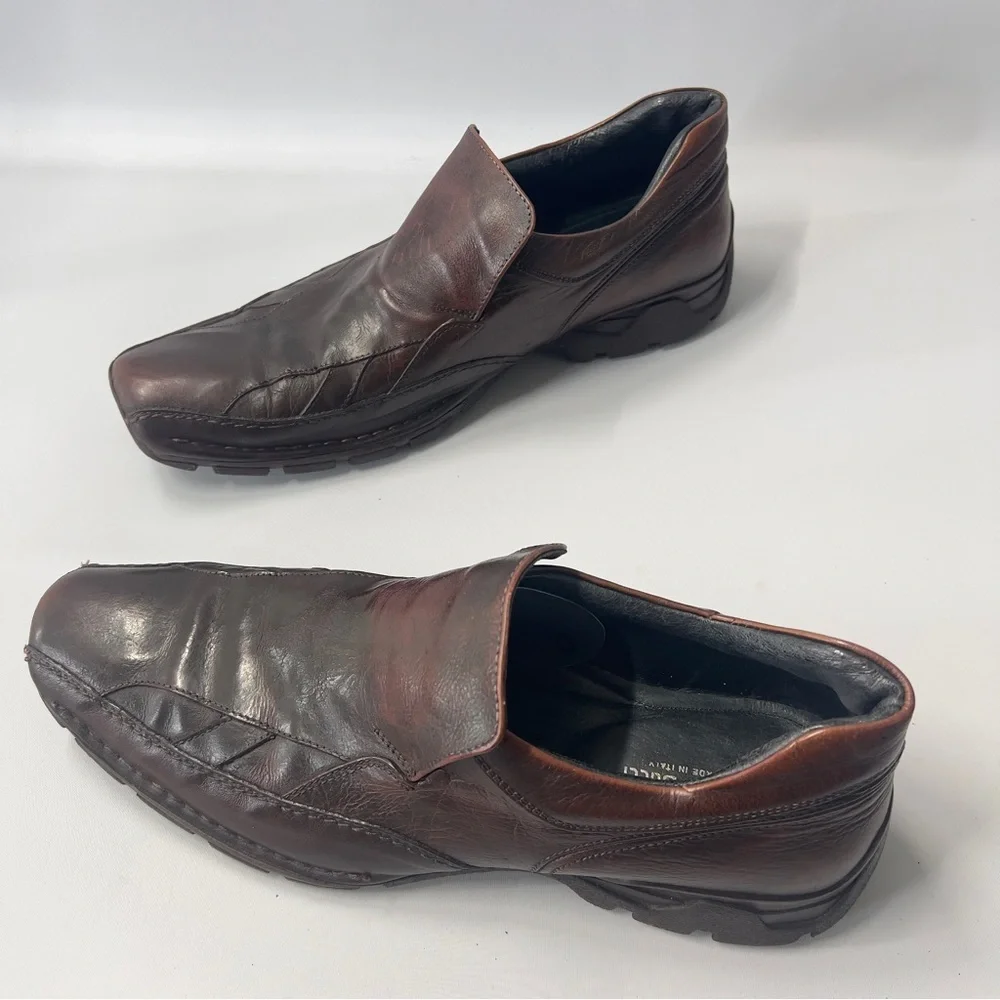 BACCO BUCCI Men’s 11.5 Brown Slip On Loafer